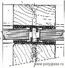 Сверхмощная металлическая рама для остекления монолитным поликарбонатом